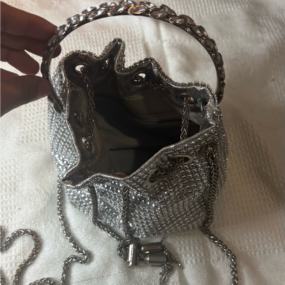 Bling Rhinestone Decor Bucket Bag - Picture 4 of 4